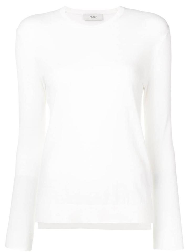 Pringle Of Scotland Lightweight Knitted Sweater - White