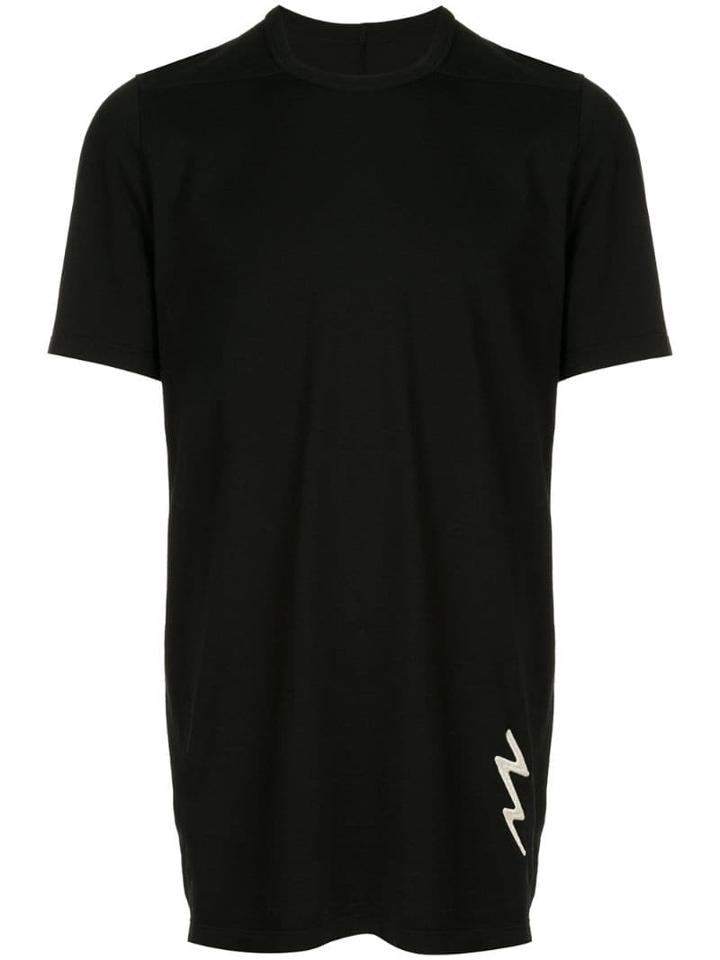Rick Owens Lightning Bolt Longline T-shirt - Black
