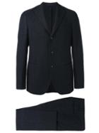 The Gigi Two Piece Striped Suit, Men's, Size: 48, Black, Virgin Wool/cotton/cupro
