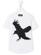Dsquared2 Kids Bird Print T-shirt, Boy's, Size: 10 Yrs, White