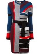 Kenzo Colour Block Knitted Dress, Women's, Size: Medium, Wool