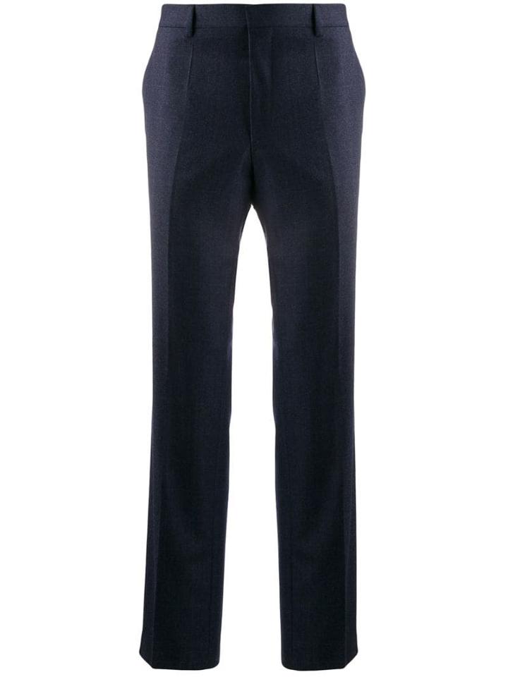 Boss Hugo Boss Check Print Trousers - Blue