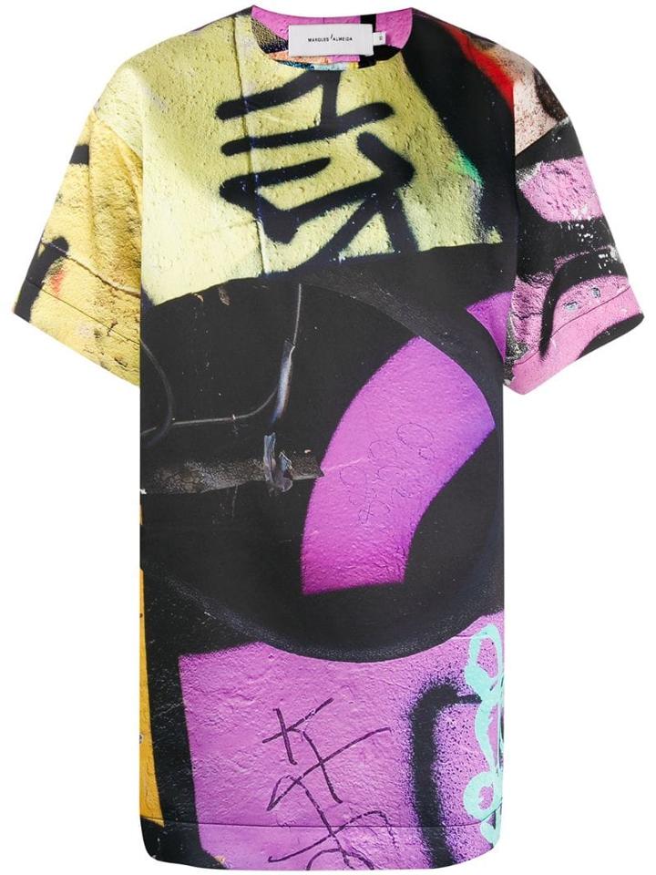 Marques'almeida Graffiti Print T-shirt - Black