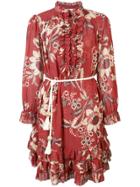 Zimmermann Rosa Batik-print Dress - Red