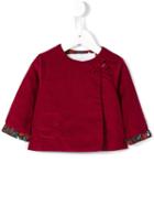 Burberry Kids Double Breasted Corduroy Jacket, Infant Girl's, Size: 6 Mth, Red
