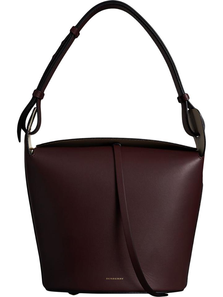 Burberry The Medium Leather Bucket Bag - Red