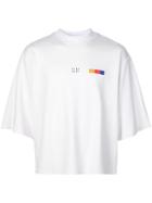 Pyer Moss Logo Embroidered Slouchy T-shirt - White