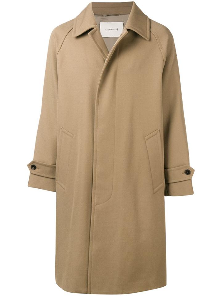 Mackintosh Single-breasted Coat - Brown