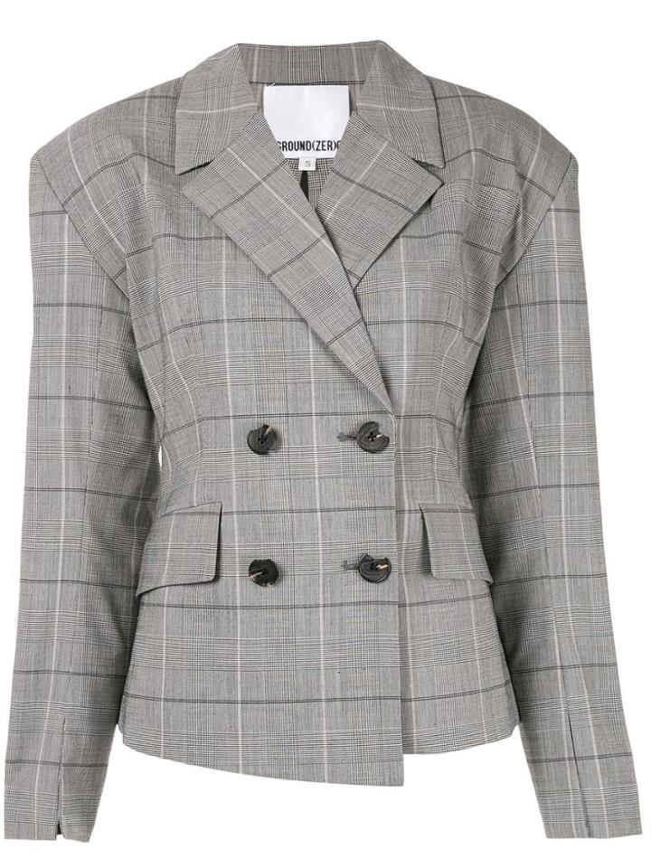 Ground Zero Cut-out Back Blazer - Grey