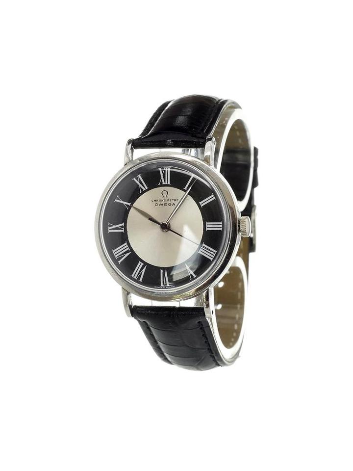 Omega 'chronometer' Analog Watch, Adult Unisex, Stainless Steel