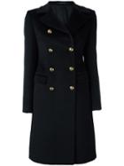 Tagliatore Double Breasted Coat, Women's, Size: 40, Black, Cupro/angora/virgin Wool