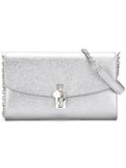 Dolce & Gabbana Chain Shoulder Bag, Women's, Grey, Leather