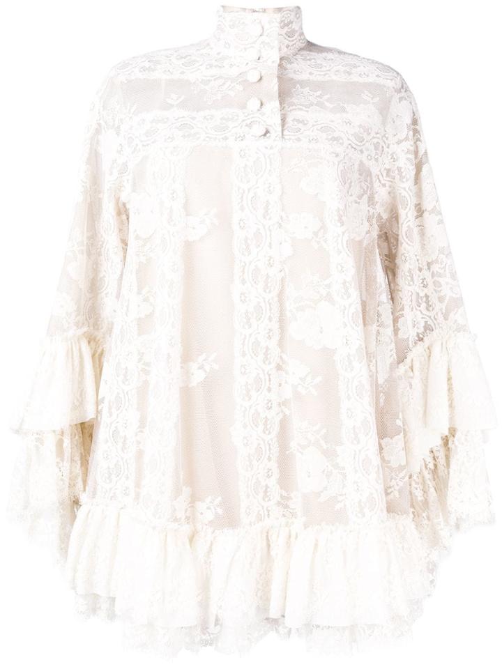 Gucci Lace Shift Dress - Neutrals