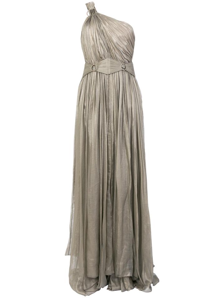 Maria Lucia Hohan Flore One-shoulder Gown - Grey