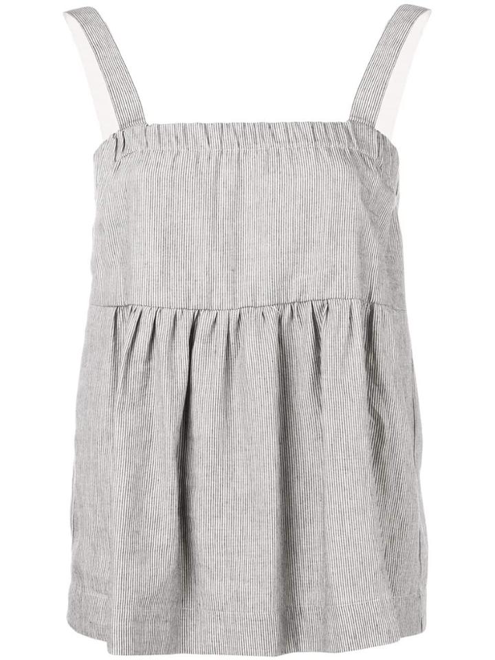 Semicouture Striped Casual Top - Neutrals