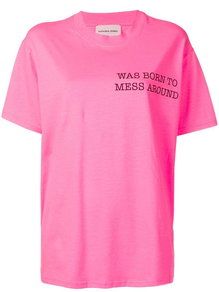 Natasha Zinko Jersey Printed T-shirt - Pink