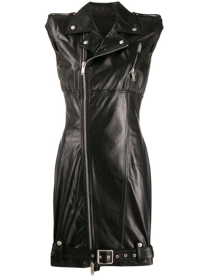 Unravel Project Sleeveless Biker Dress - Black