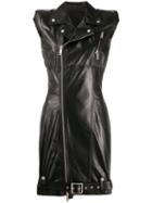 Unravel Project Sleeveless Biker Dress - Black