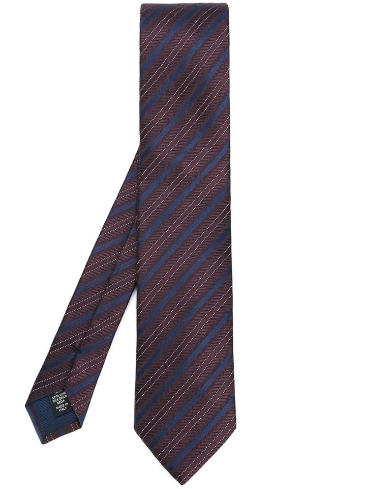 Ermenegildo Zegna Diagonal Stripes Neck Tie