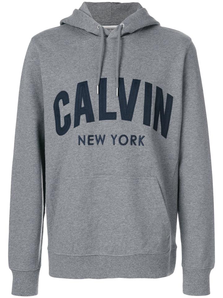 Ck Jeans New York Logo Hoodie - Grey