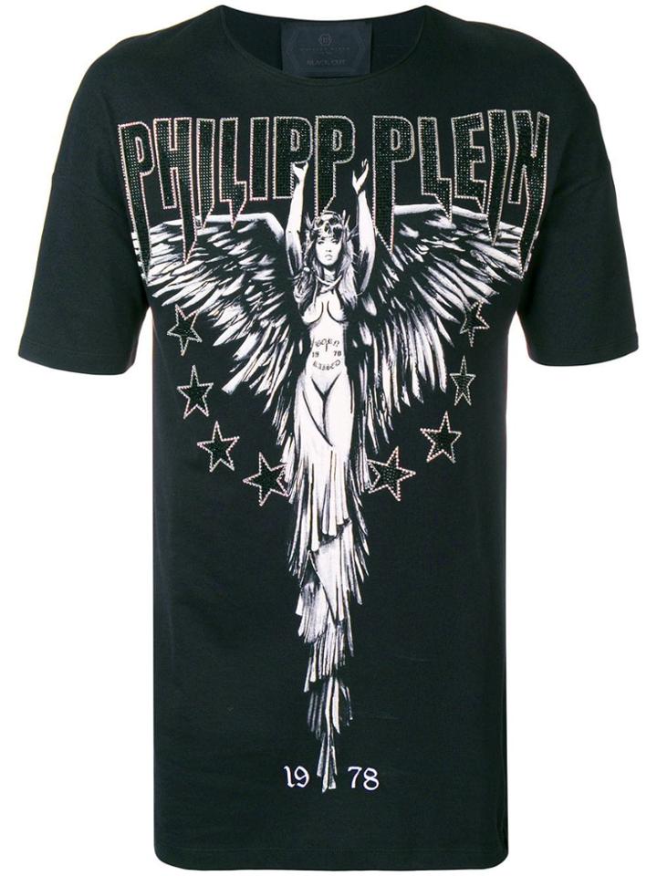Philipp Plein Graphic Print T-shirt - Black