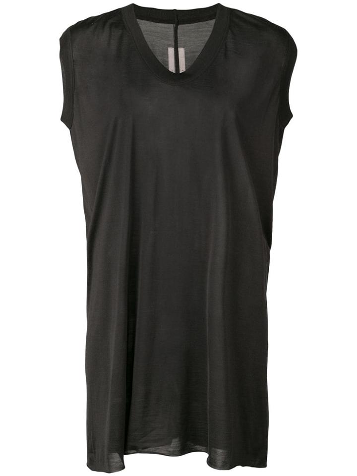 Rick Owens Silk Top - Black