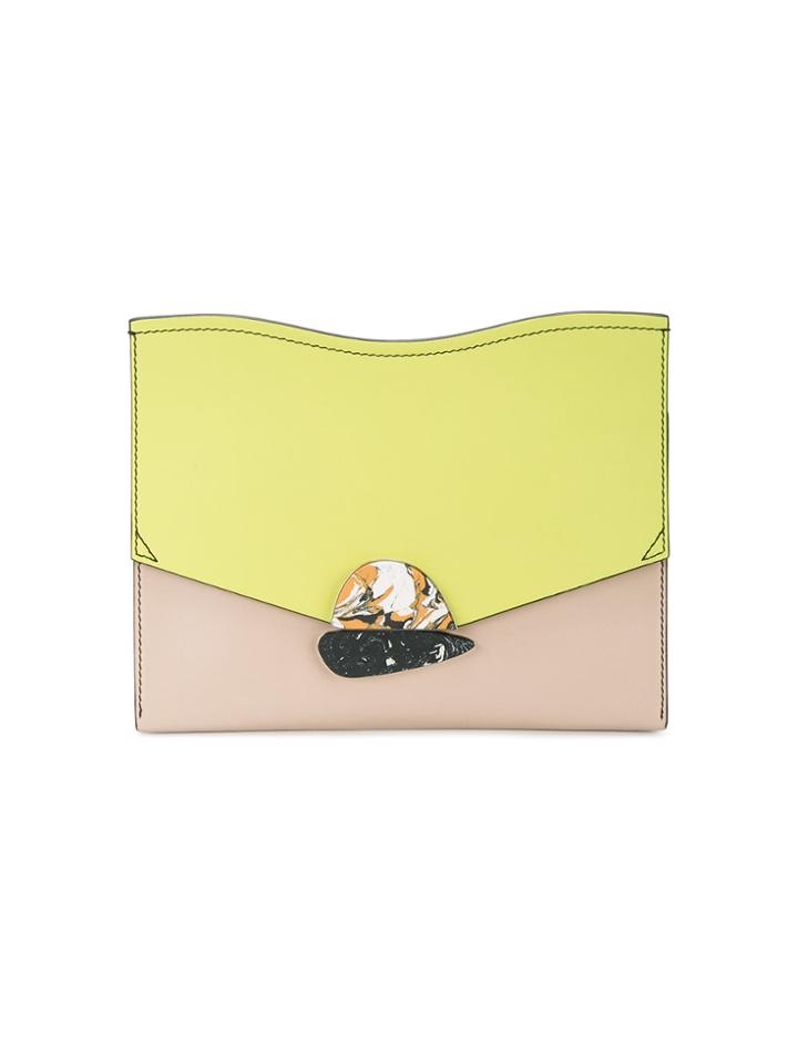 Proenza Schouler Medium Curl Clutch - Yellow & Orange