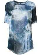 Raquel Allegra Tie-dye Print T-shirt, Women's, Size: Small, Blue, Rayon