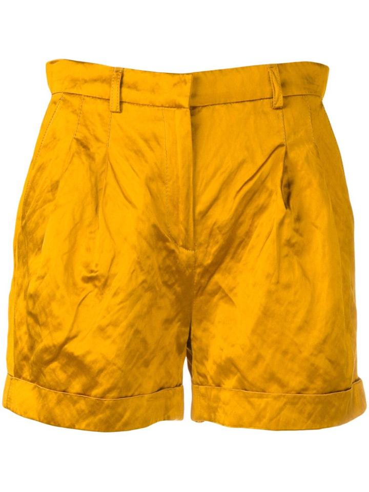 Philosophy Di Lorenzo Serafini Kids Satin Shorts - Yellow
