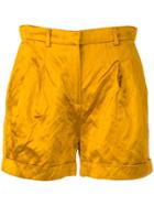 Philosophy Di Lorenzo Serafini Kids Satin Shorts - Yellow