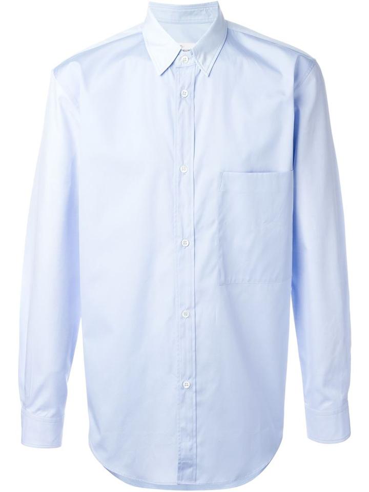 Golden Goose Deluxe Brand Chest Pocket Shirt, Men's, Size: S, Blue, Cotton
