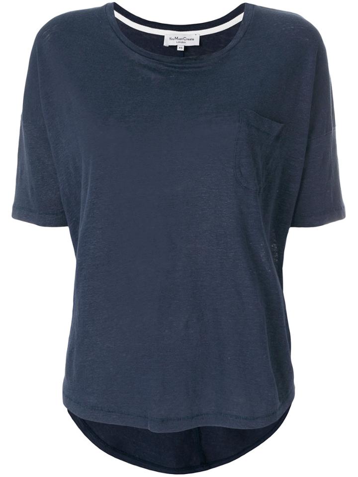 Ymc Short-sleeve Flared T-shirt - Blue