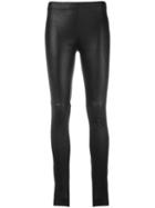 Plein Sud Leather Pants, Women's, Size: 40, Black, Leather
