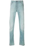 Emporio Armani Faded Straight Leg Jeans - Blue