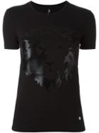 Versus Lion Head Print T-shirt, Women's, Size: Xs, Black, Cotton/spandex/elastane