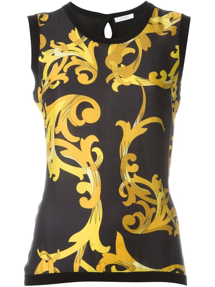 Versace Collection Baroque Print Tank Top