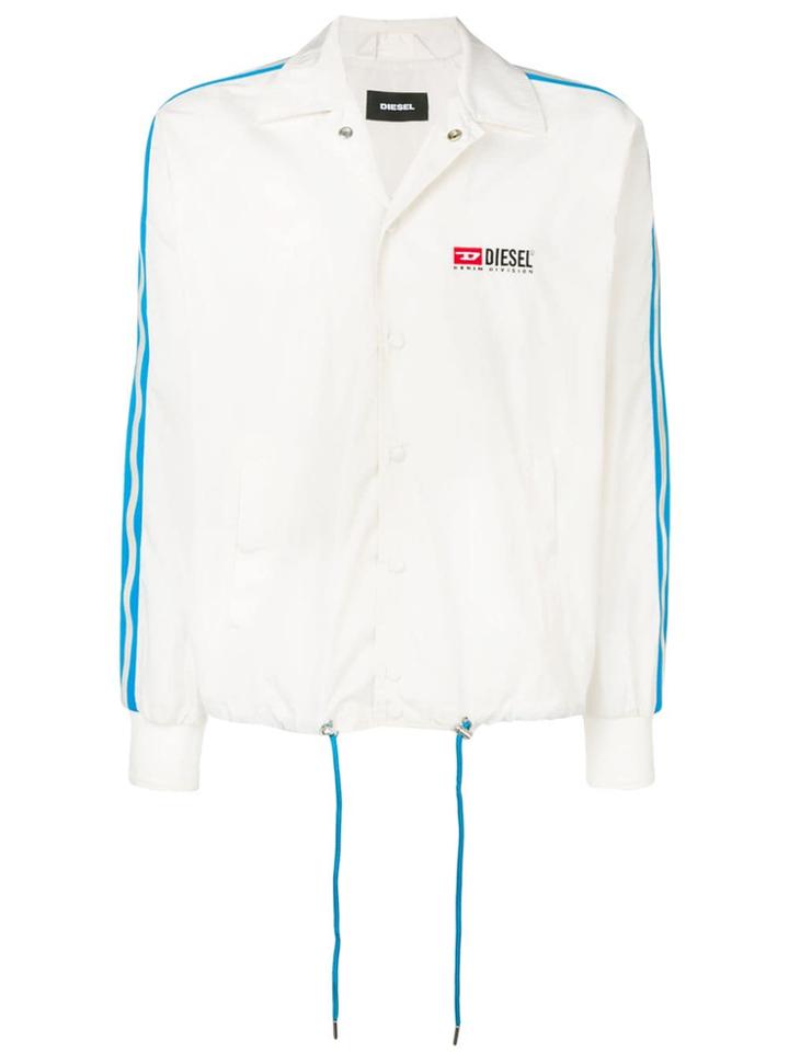 Diesel Nylon Coach Jacket - White