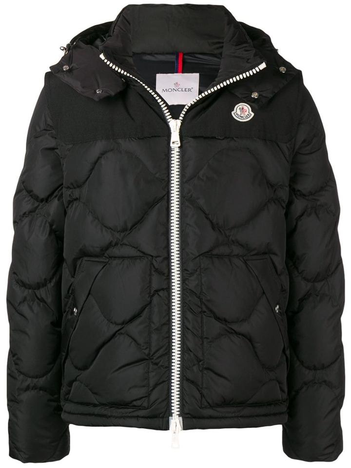 Moncler Quilted Hooded Jacket - Black