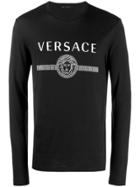Versace Medusa Long Sleeved T-shirt - Black