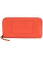 Diesel Logo Patch Wallet - Orange