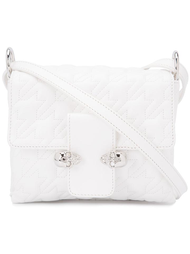 Alexander Mcqueen - Twin Skull Satchel - Women - Goat Skin - One Size, White, Goat Skin