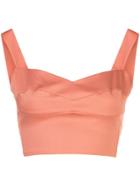 Silvia Tcherassi Fitted Cropped Top - Pink