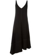 Joseph Asymmetric Sleeveless Dress, Women's, Size: 42, Black, Acetate/polyester