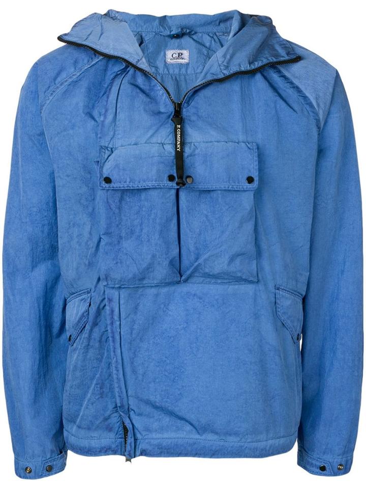 Cp Company Chrome Re-colour Goggle Jacket - Blue