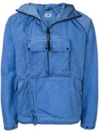 Cp Company Chrome Re-colour Goggle Jacket - Blue