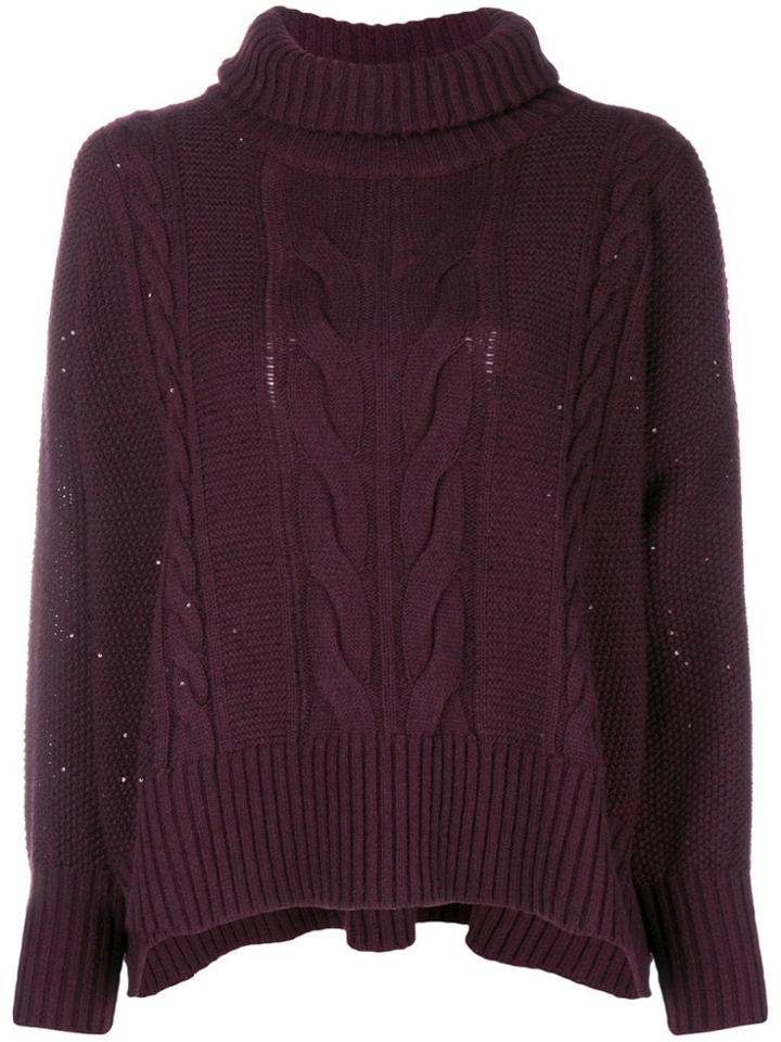 Lorena Antoniazzi Turtle Neck Knit Jumper - Red