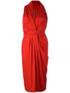 Rick Owens Limo Dress, Women's, Size: 42, Red, Cotton