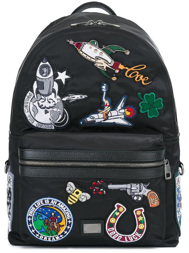Dolce & Gabbana 'vulcano' Patch Detail Backpack