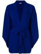 P.a.r.o.s.h. Belted Kimono Jacket - Blue
