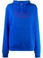 Giada Benincasa Embroidered Hoodie - Blue